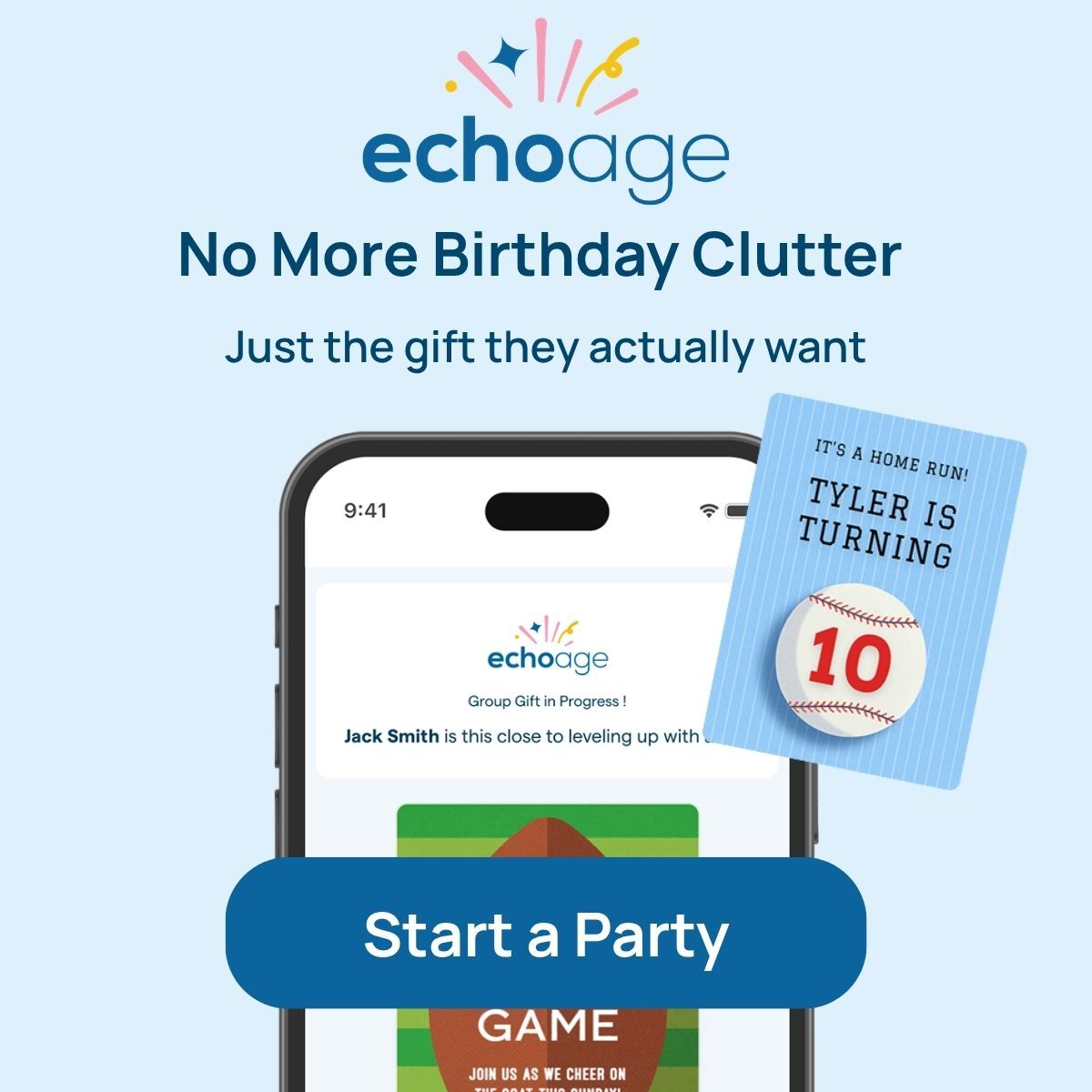Start your ECHOage party